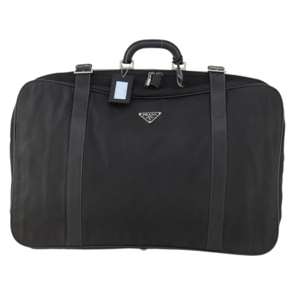 Prada Nylon Boston Bag Black